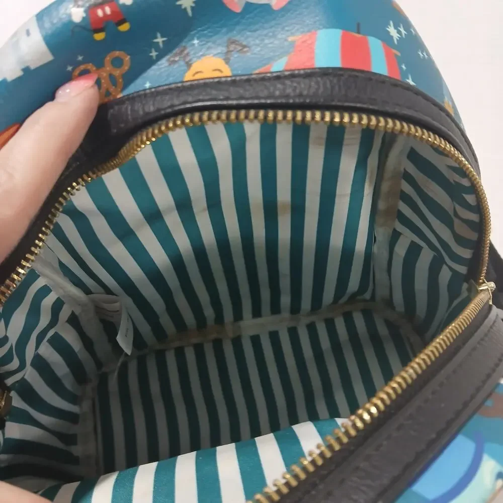 Loungefly Backpack Disney Parks Limited Edition Magic Kingdom Rides Snacks